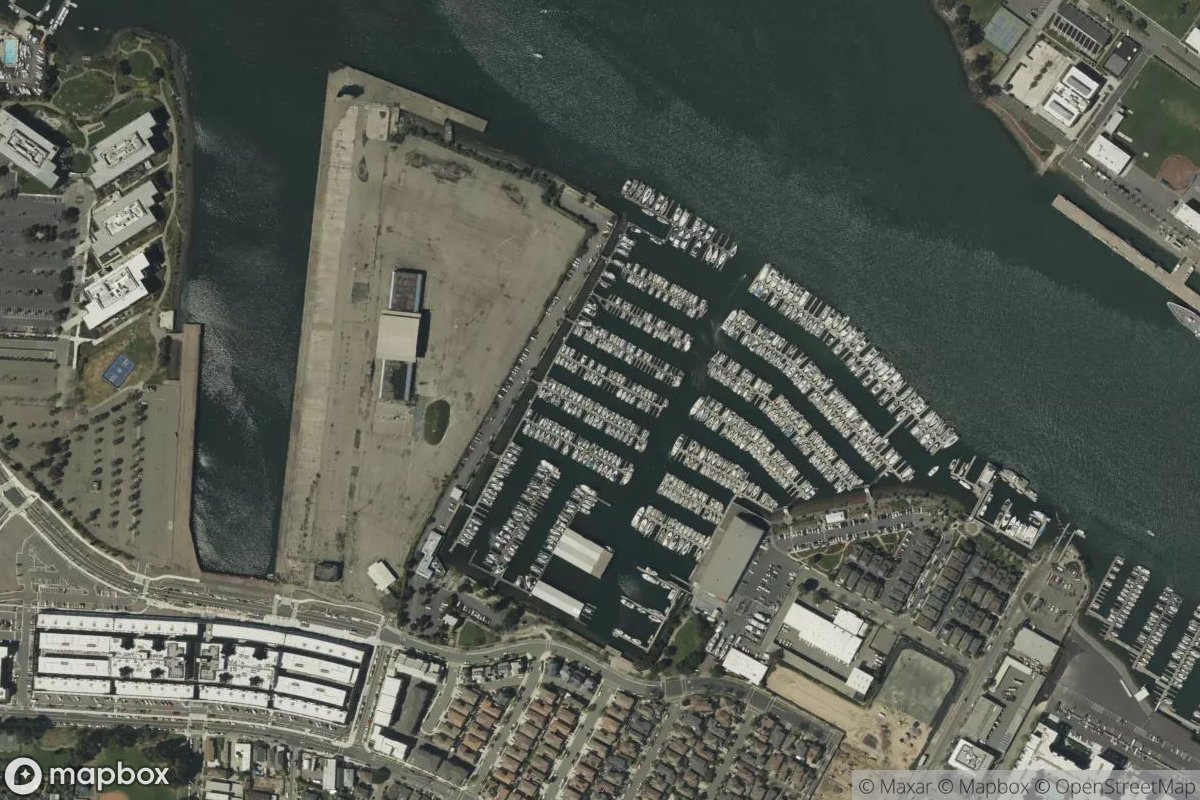 Satellite view of Fortmann Marina