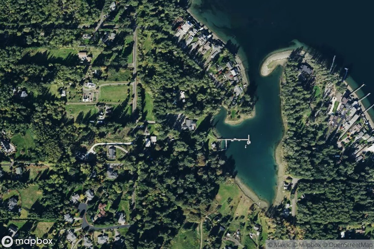 Satellite view of Fox Island Yacht Club
