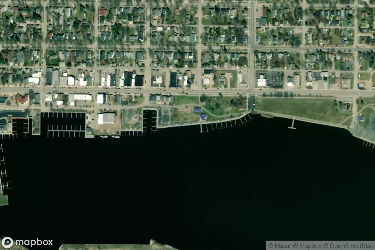 Satellite view of Frankfort Municipal Marina