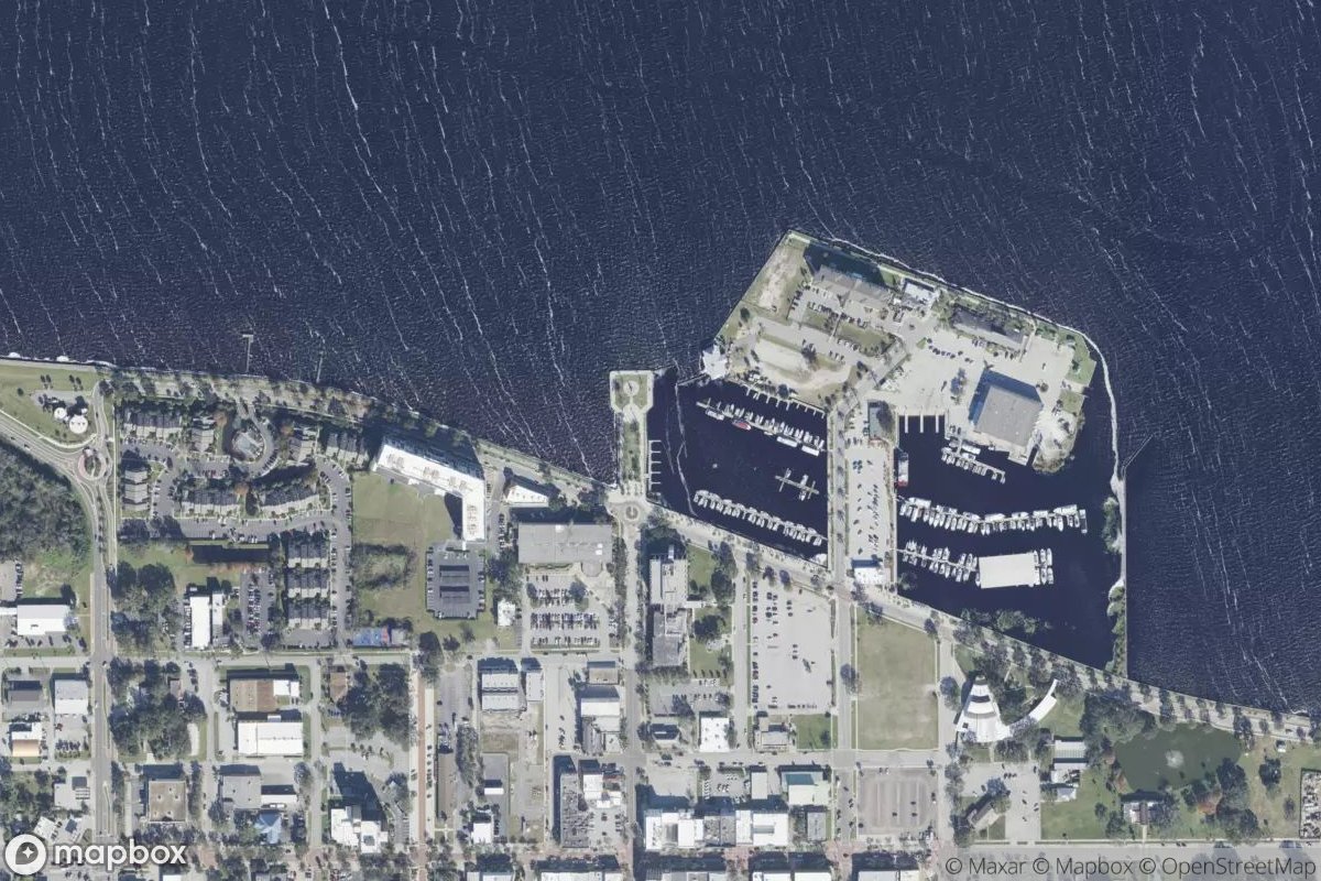 Satellite view of Free Marina Day Slips