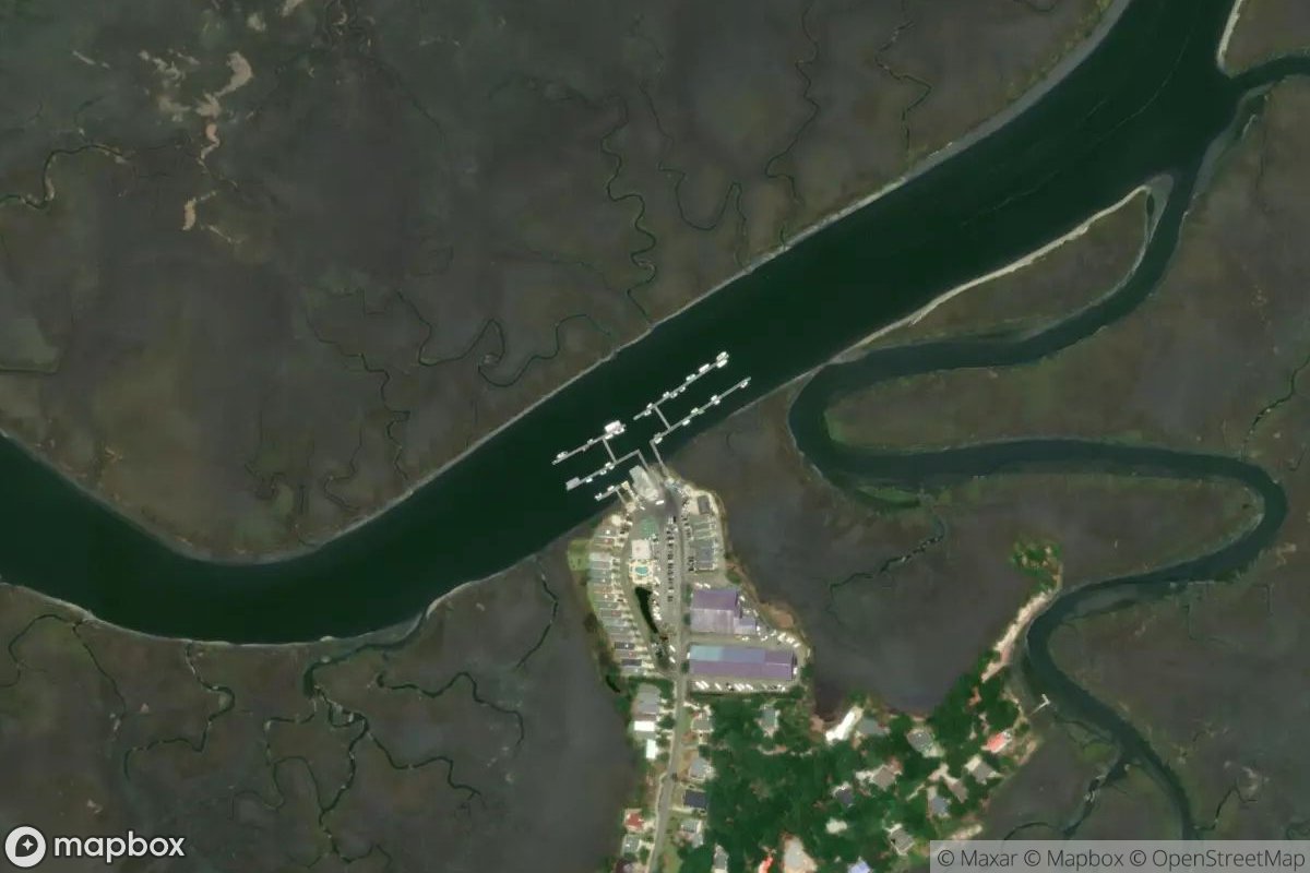 Satellite view of Fripp Island Marina