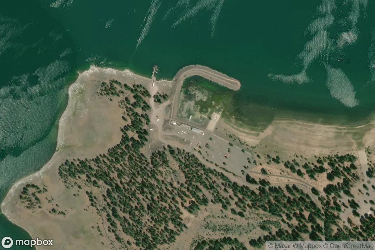 Satellite view of Gallatin Marina