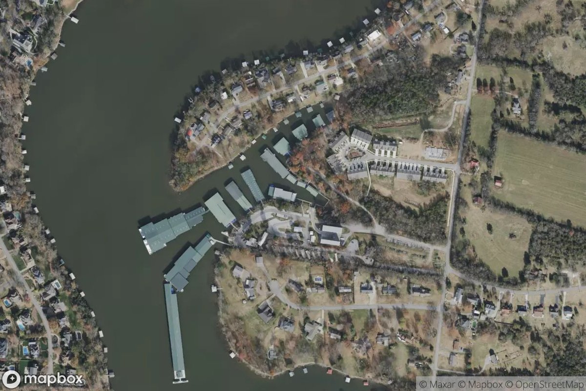 Satellite view of Gallatin Marina
