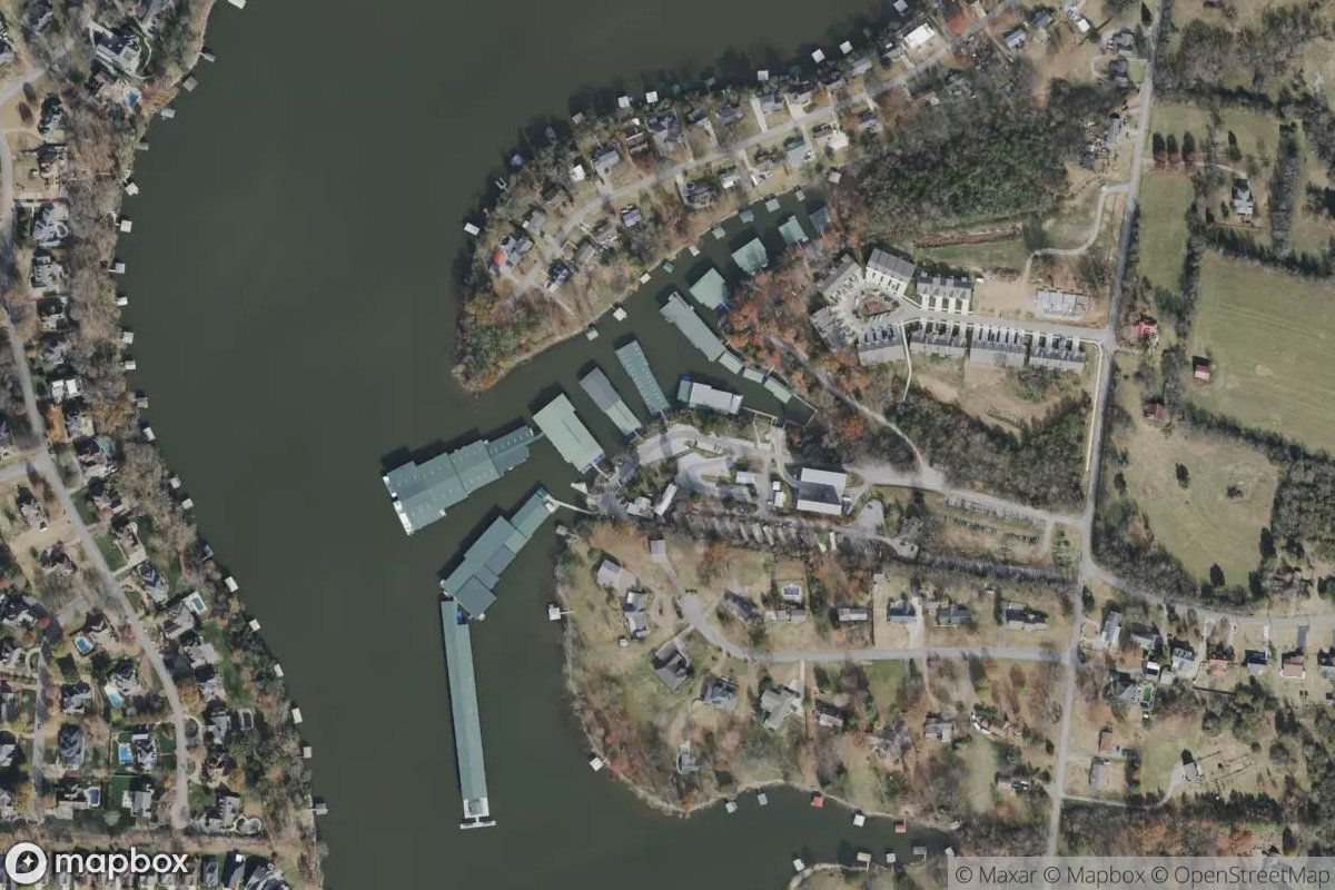 Satellite view of Gallatin Marina