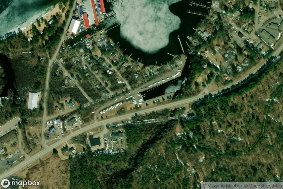 Satellite view of Gilford Yacht Club