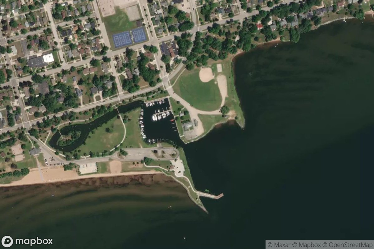 Satellite view of Gladstone Marina