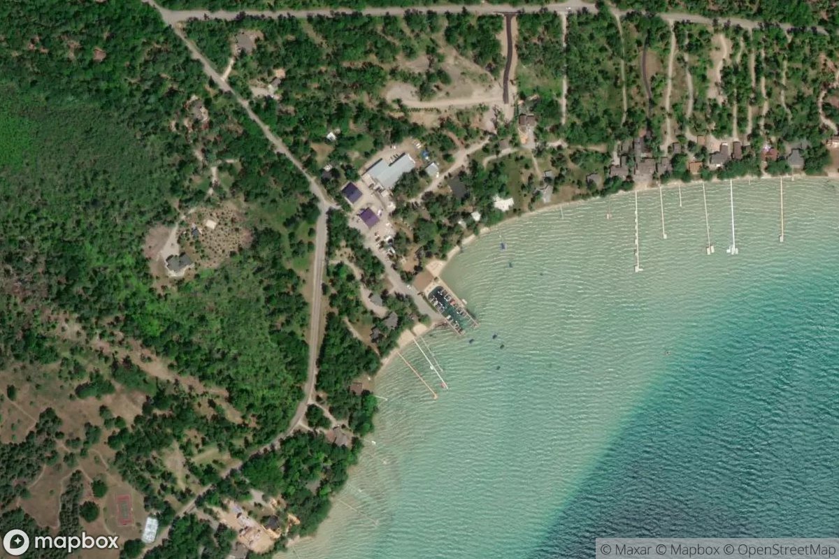 Satellite view of Glen Lake Resort