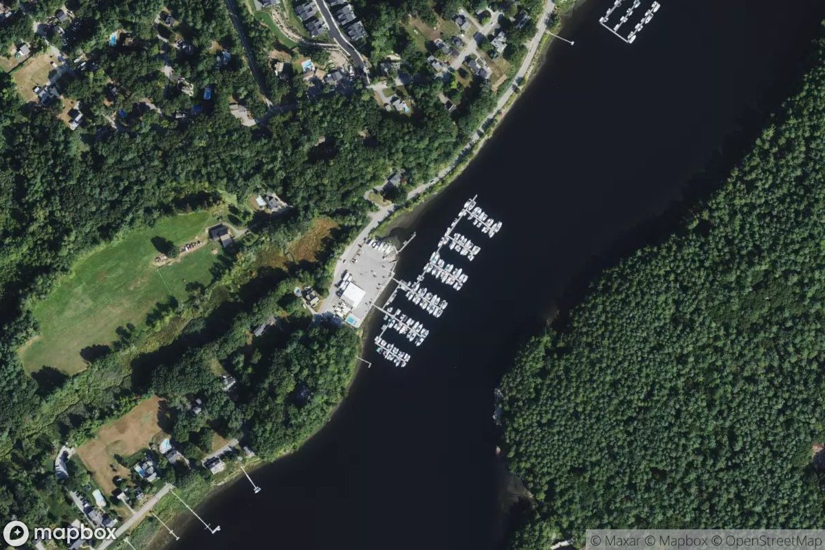 Satellite view of Goodwin Creek Marina