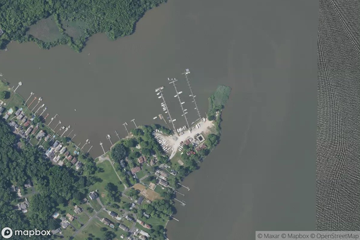 Satellite view of Goose Harbor Marina