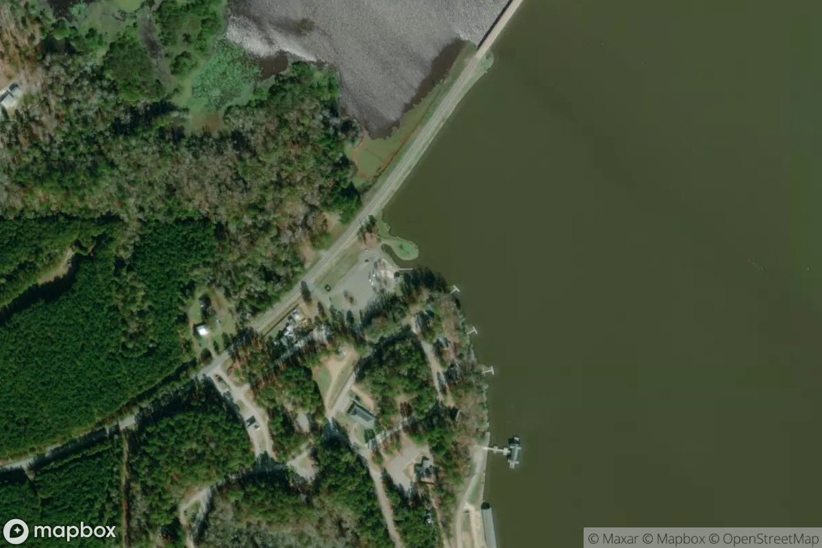 Satellite view of Grand Bayou Boat Launch