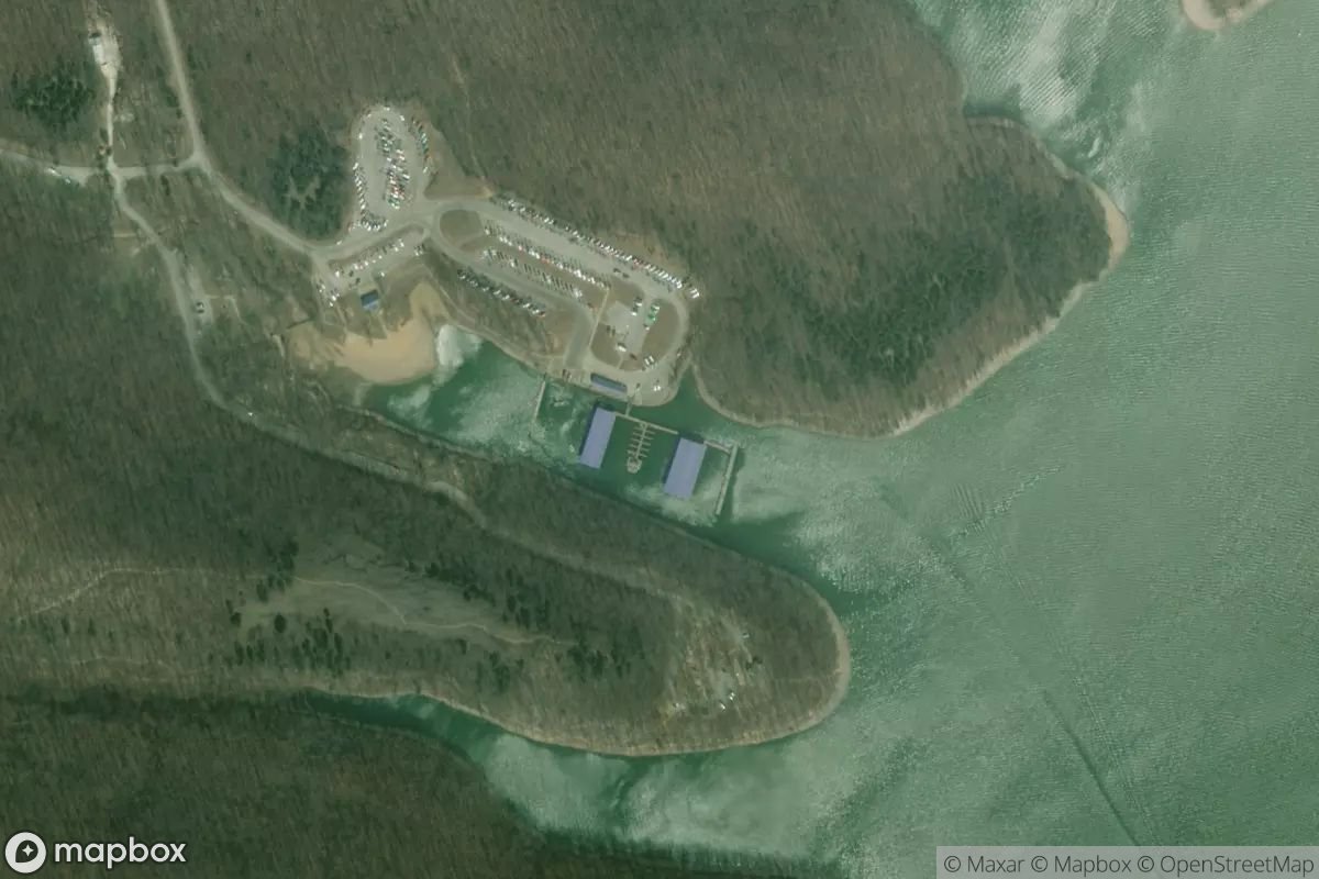 Satellite view of Grand Glaize Marina