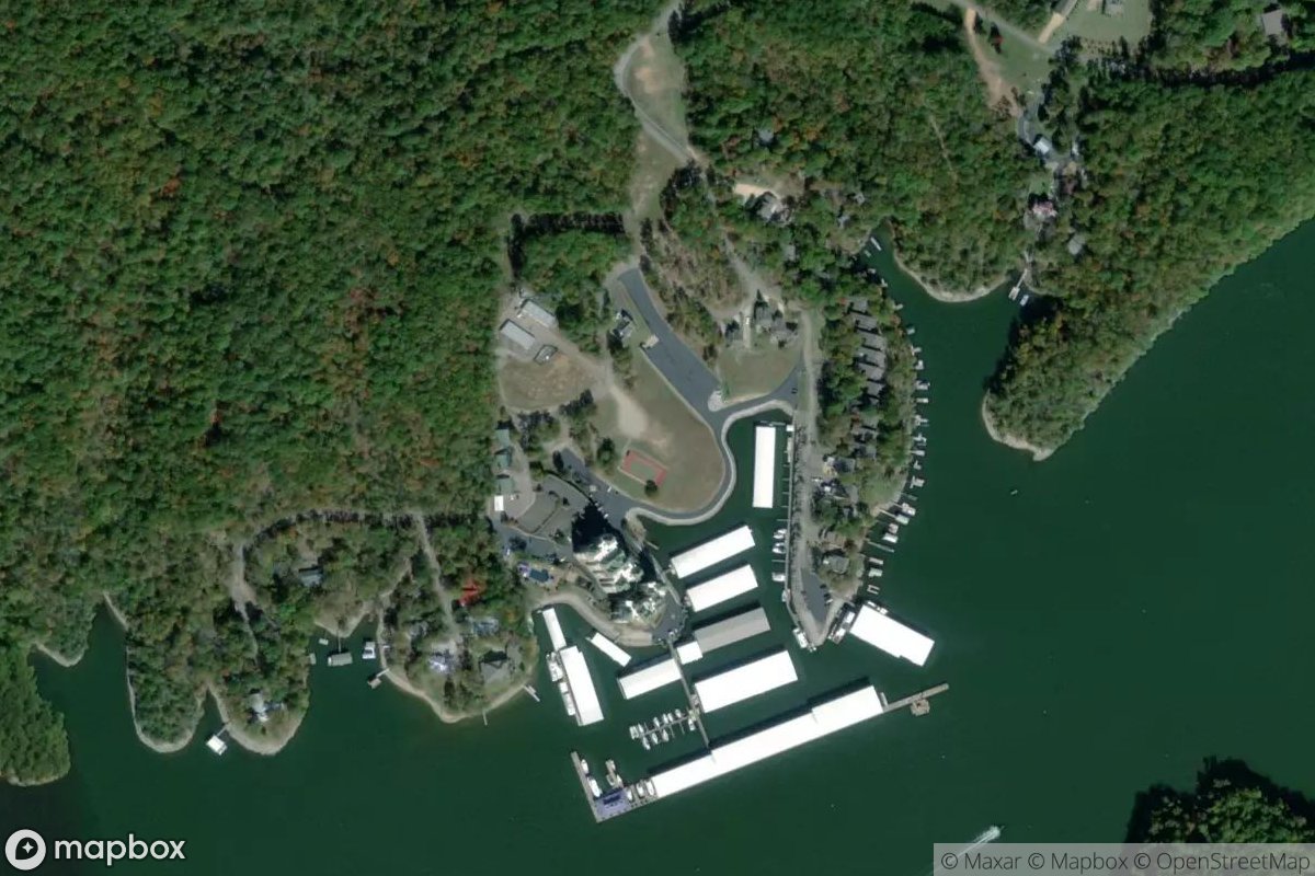 Satellite view of Grand Harbor Marina
