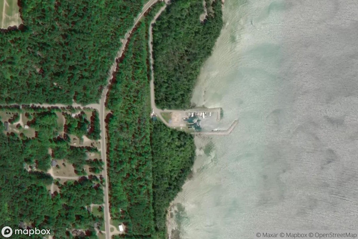 Satellite view of Grand Traverse Band Marina