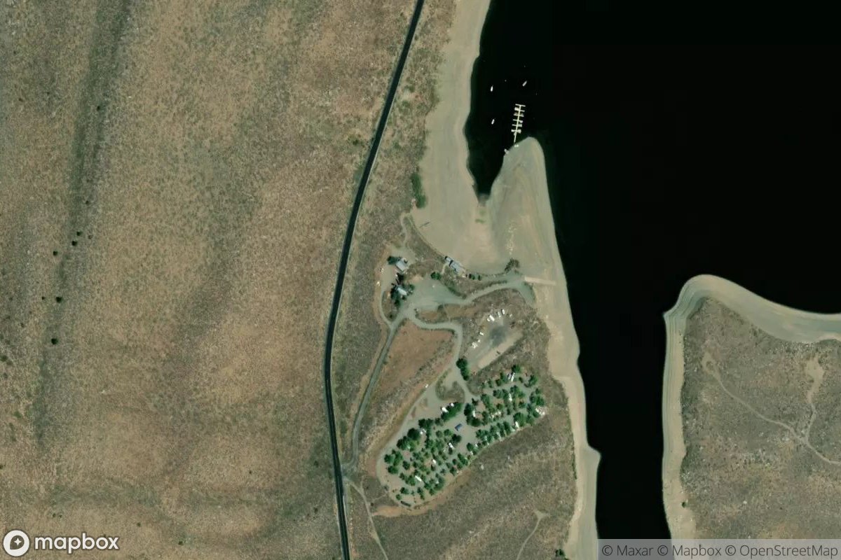 Satellite view of Grant Lake Marina