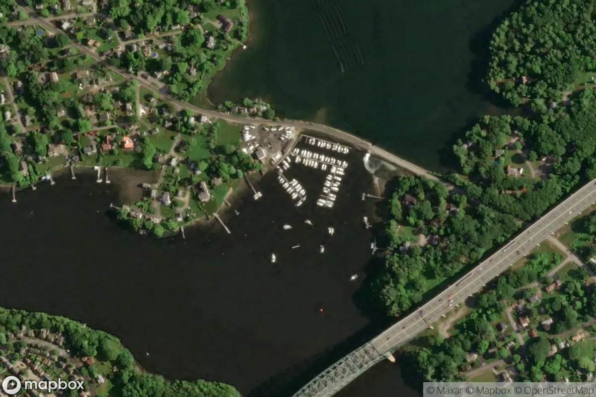 Satellite view of Great Cove Boat Club
