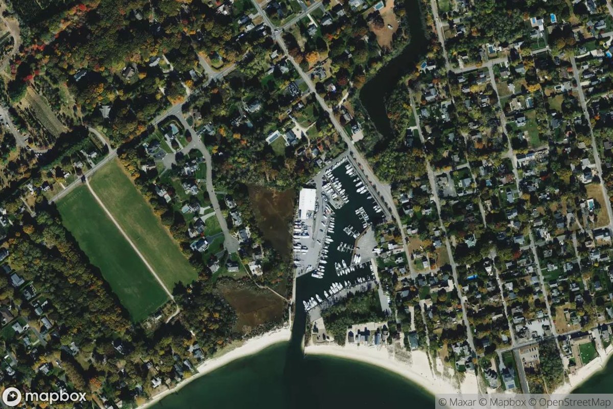 Satellite view of Great Peconic Bay Marina