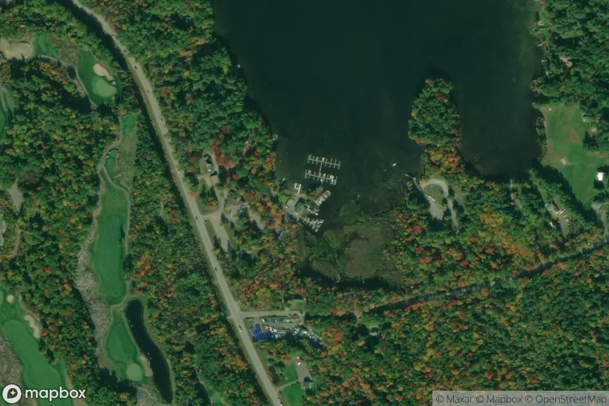 Satellite view of Great Pond Marina