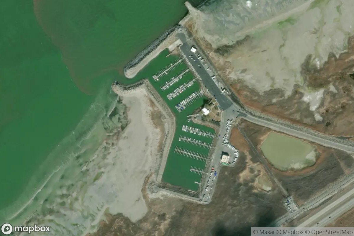 Satellite view of Great Salt Lake Marina