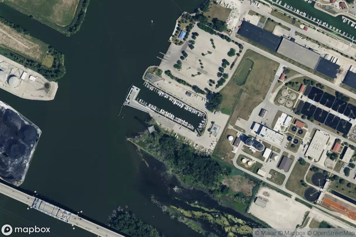 Satellite view of Green Bay Yachting Club