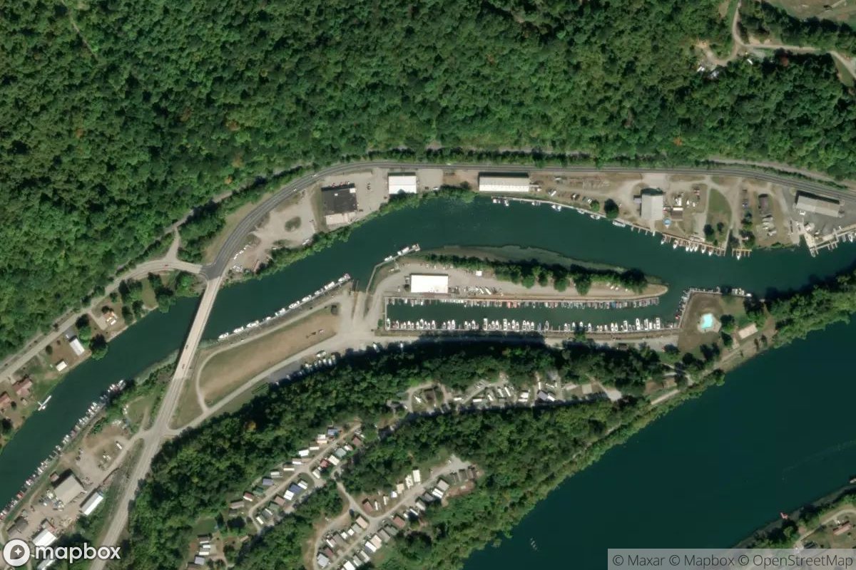 Satellite view of Greene Cove Marina