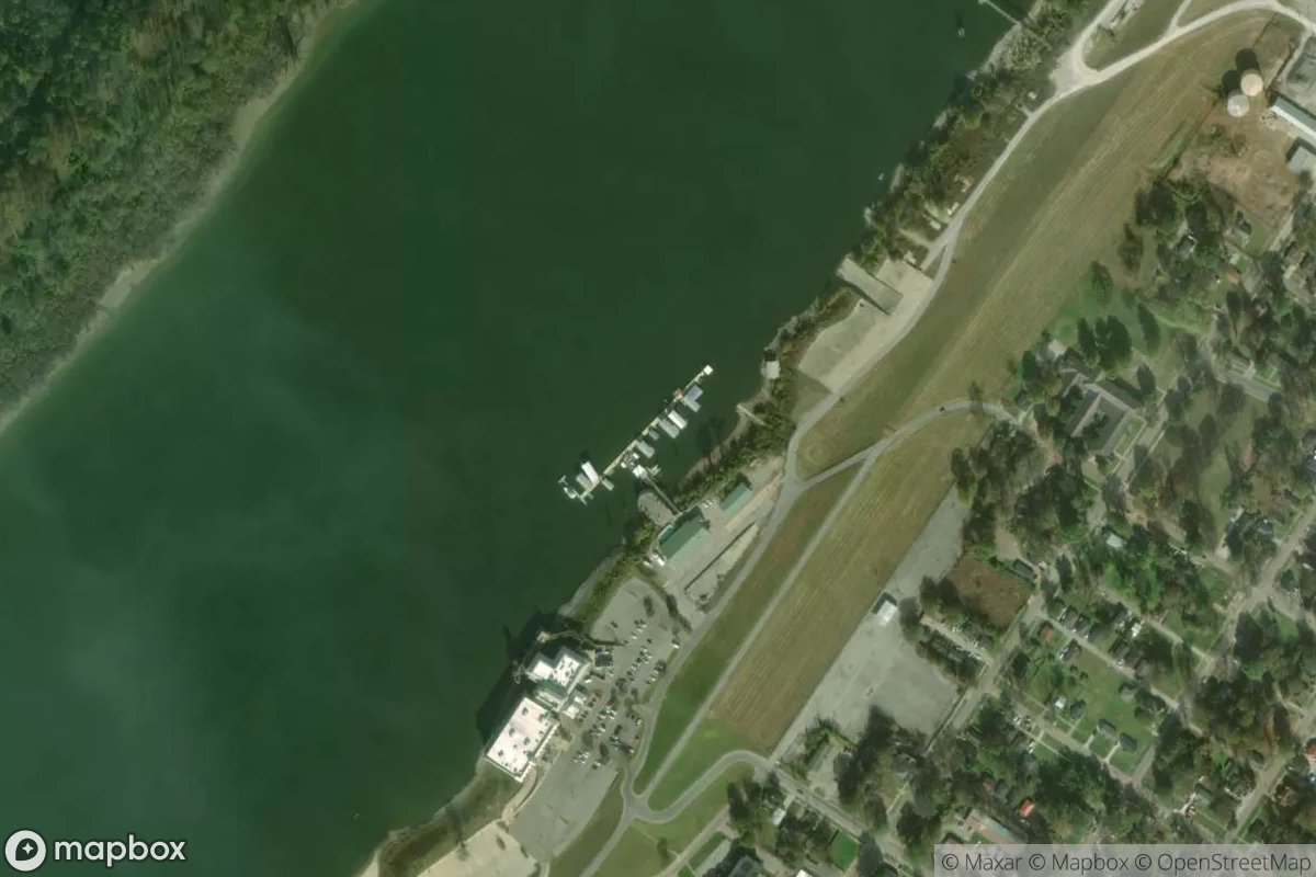 Satellite view of Greenville Yacht Club