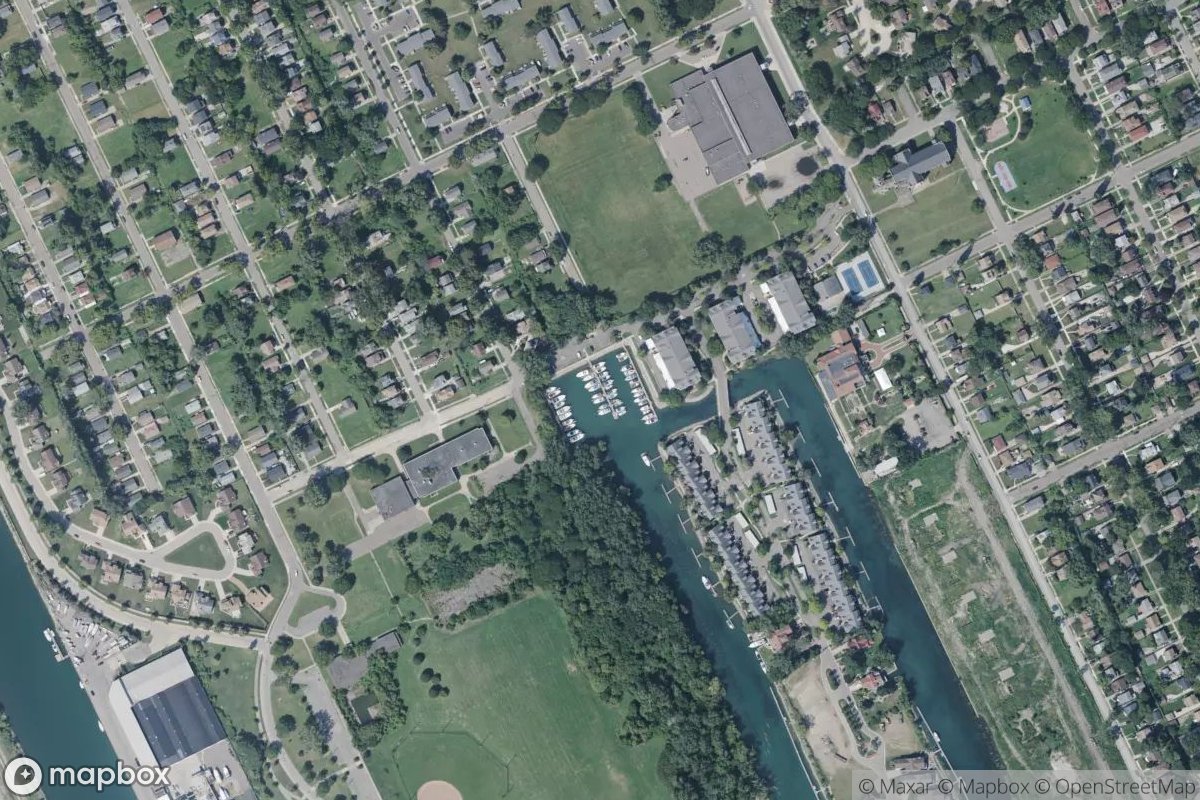 Satellite view of Greyhaven Marina