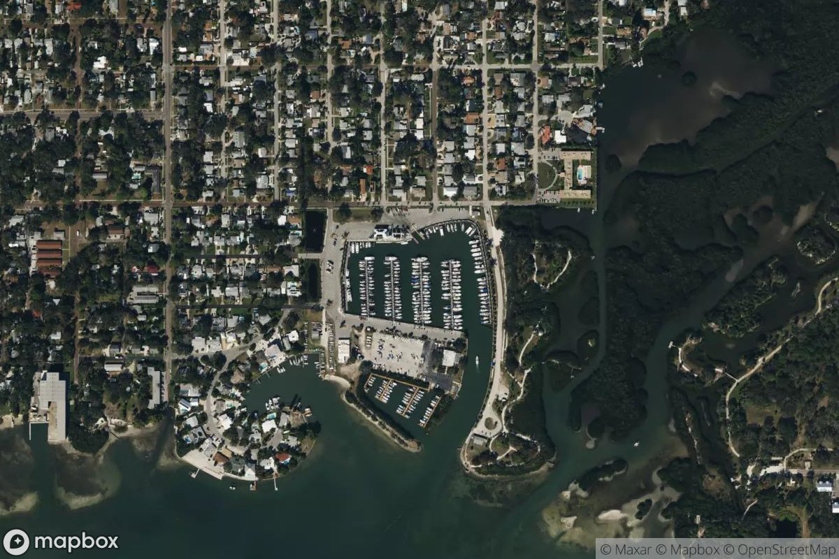 Satellite view of Gulfport Municipal Marina