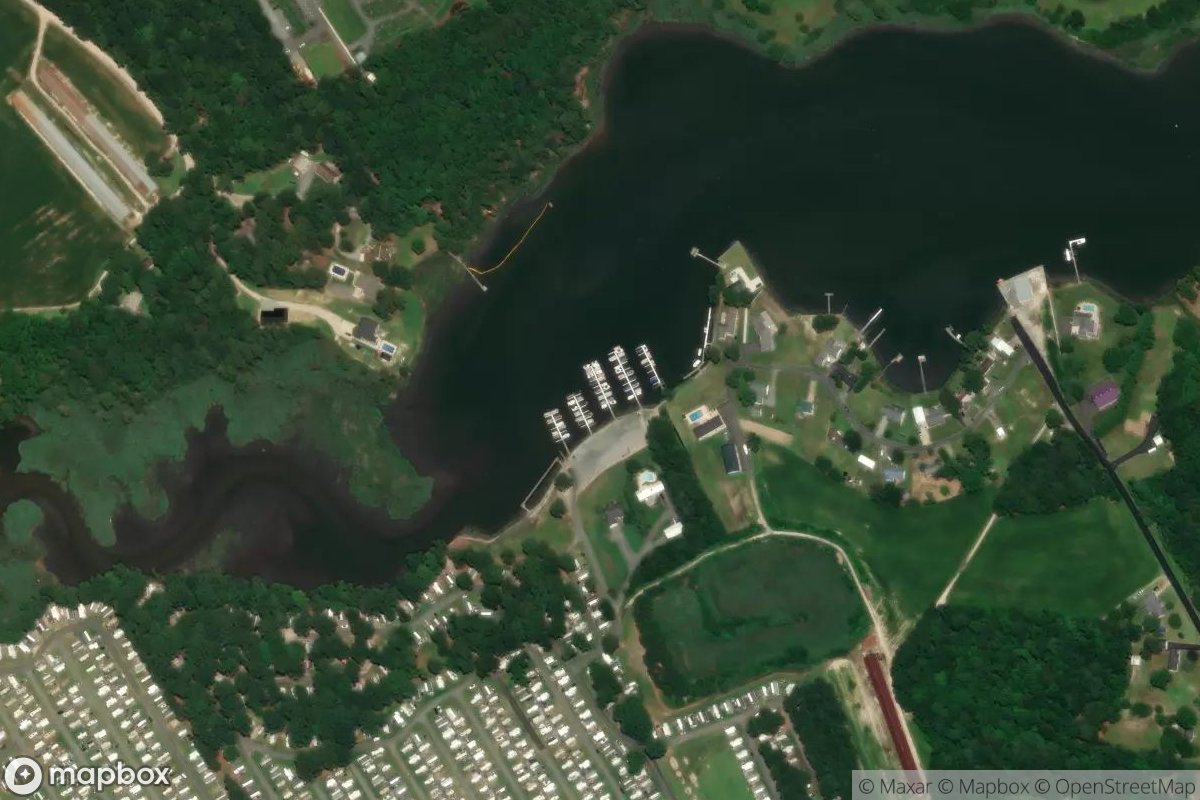 Satellite view of Gull's Way Marina