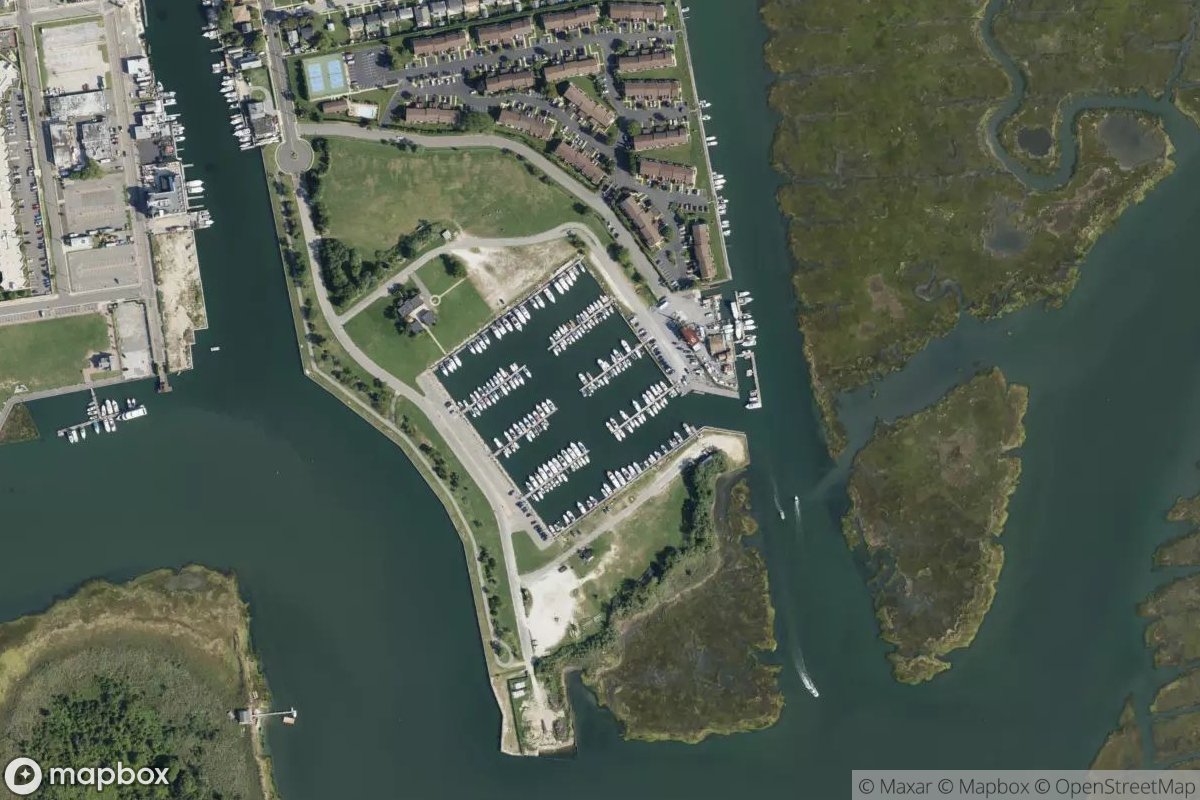 Satellite view of Guy Lombardo Marina