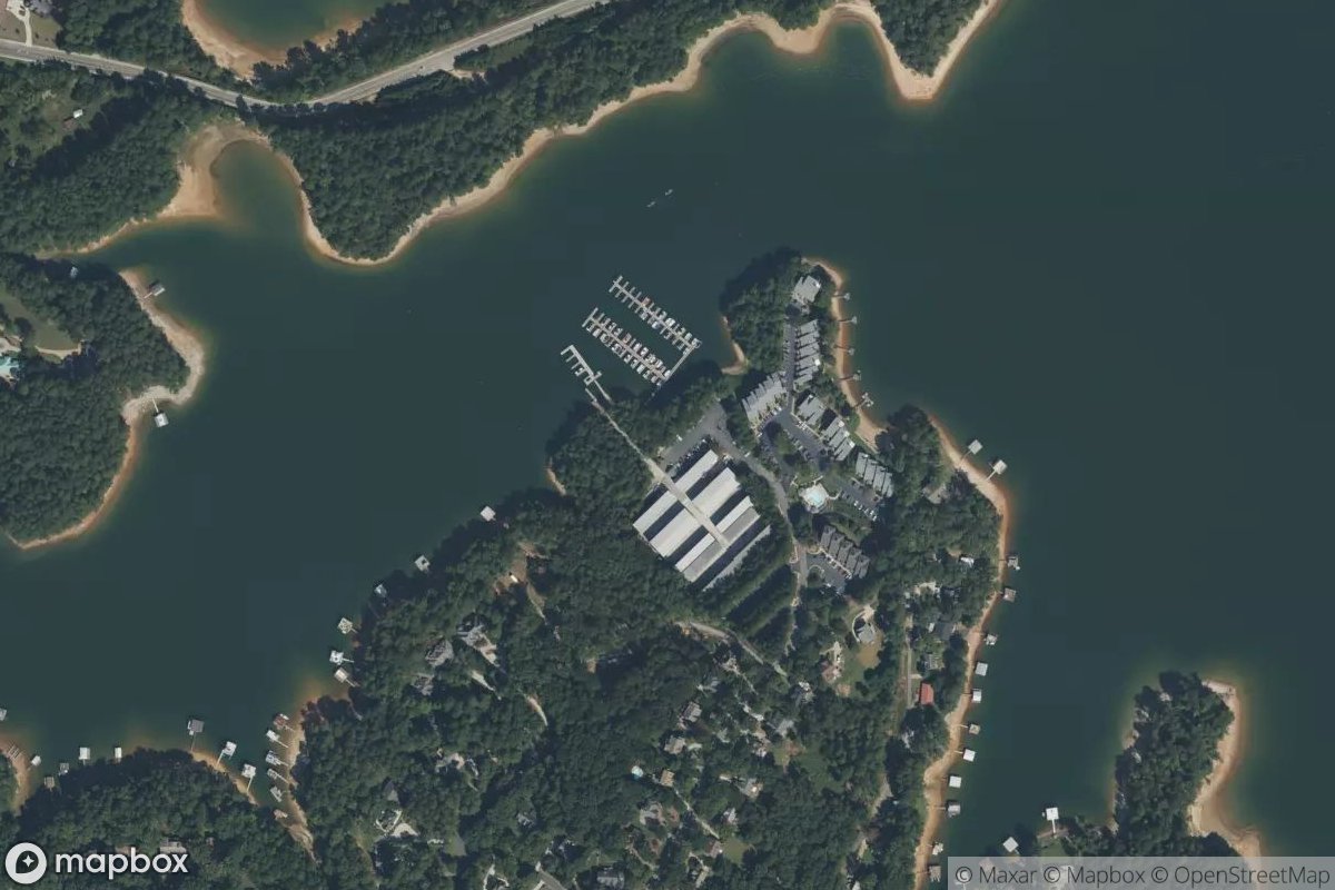 Satellite view of Habersham Marina