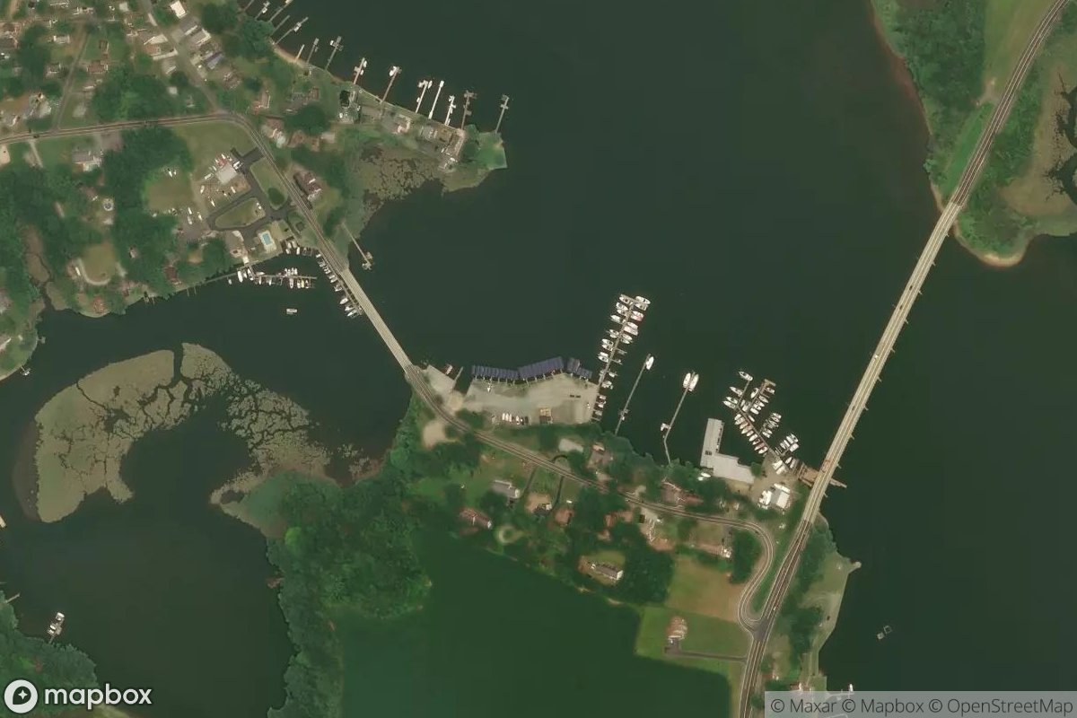 Satellite view of Hack’s Point Marina