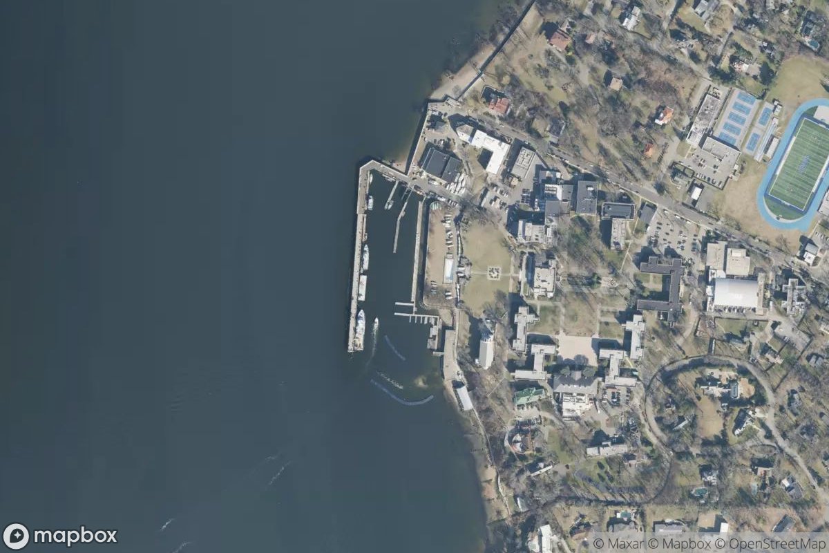 Satellite view of Hague Basin