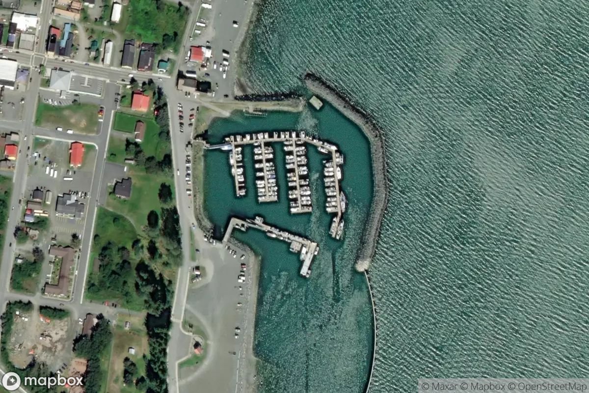Satellite view of Haines Small Boat Harbor