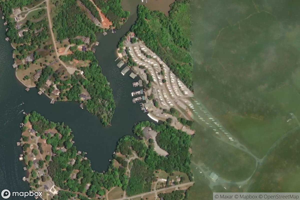 Satellite view of Halesford Harbor Marina