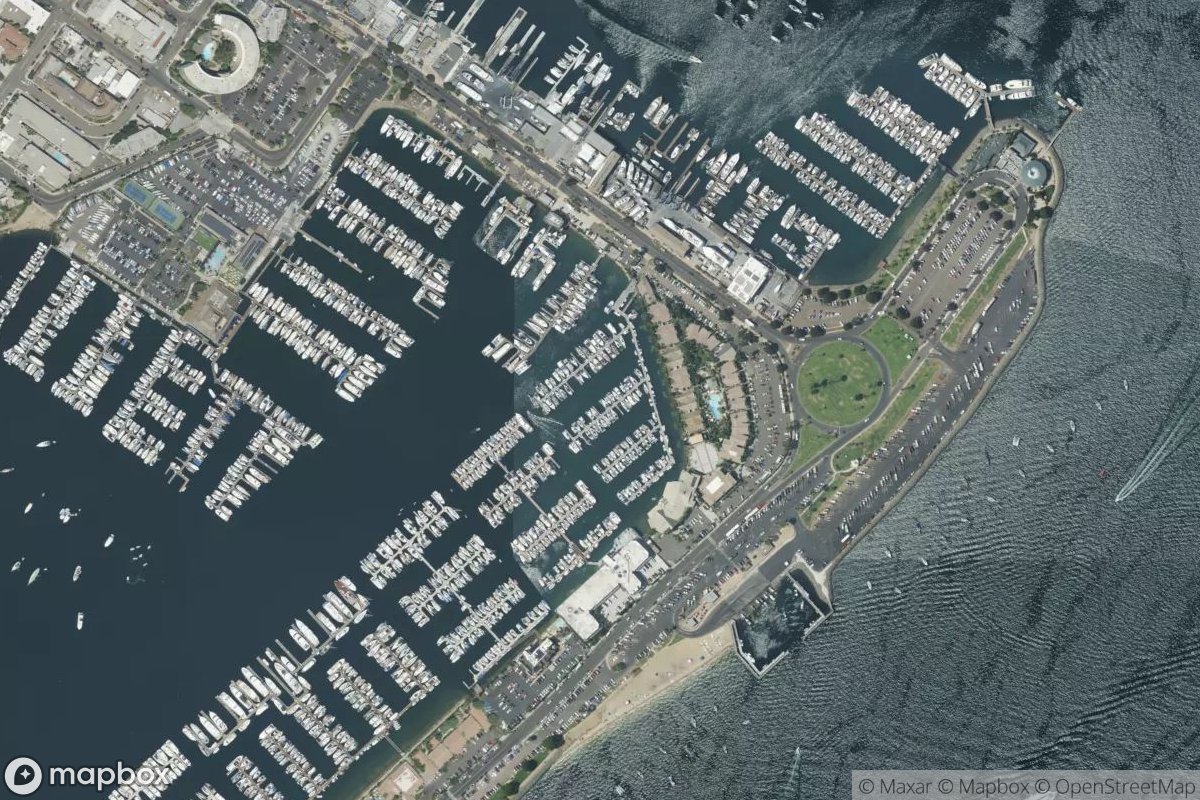 Satellite view of Half Moon Marina