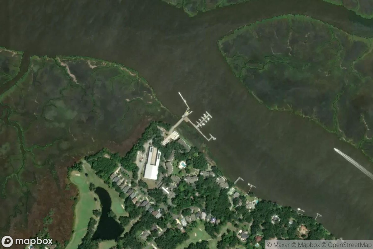 Satellite view of Hampton River Marina