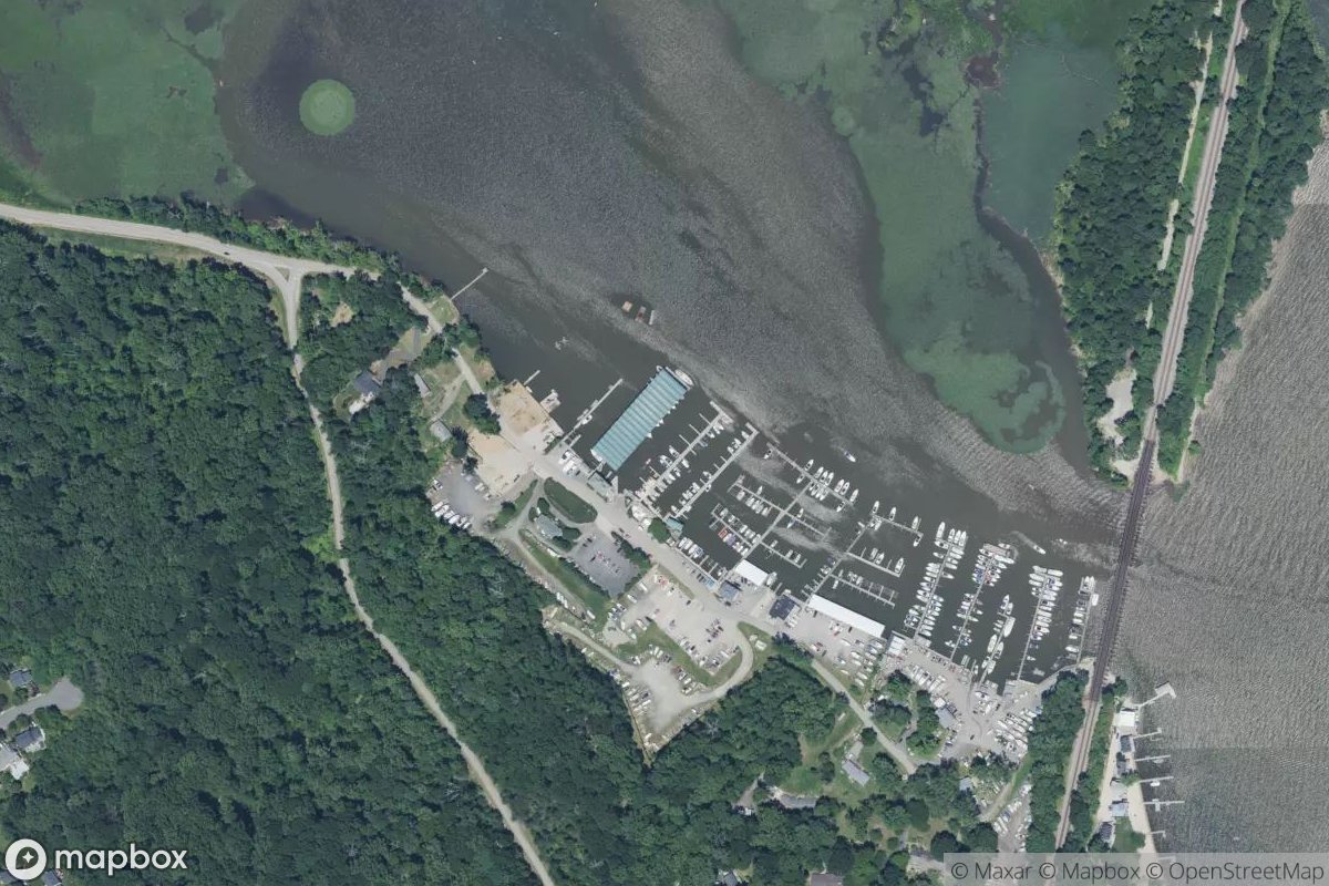 Satellite view of Hampton's Landing Marina