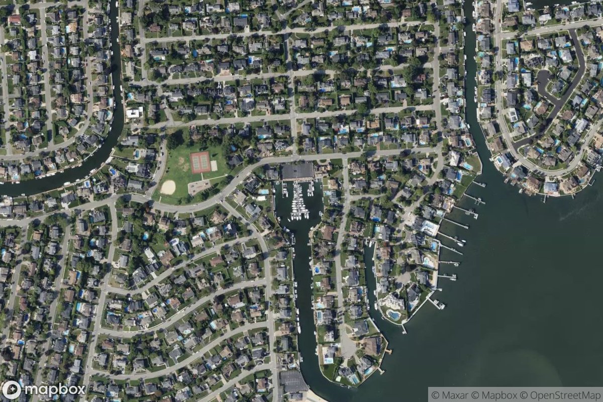 Satellite view of Harbor Green Shore Club Marina