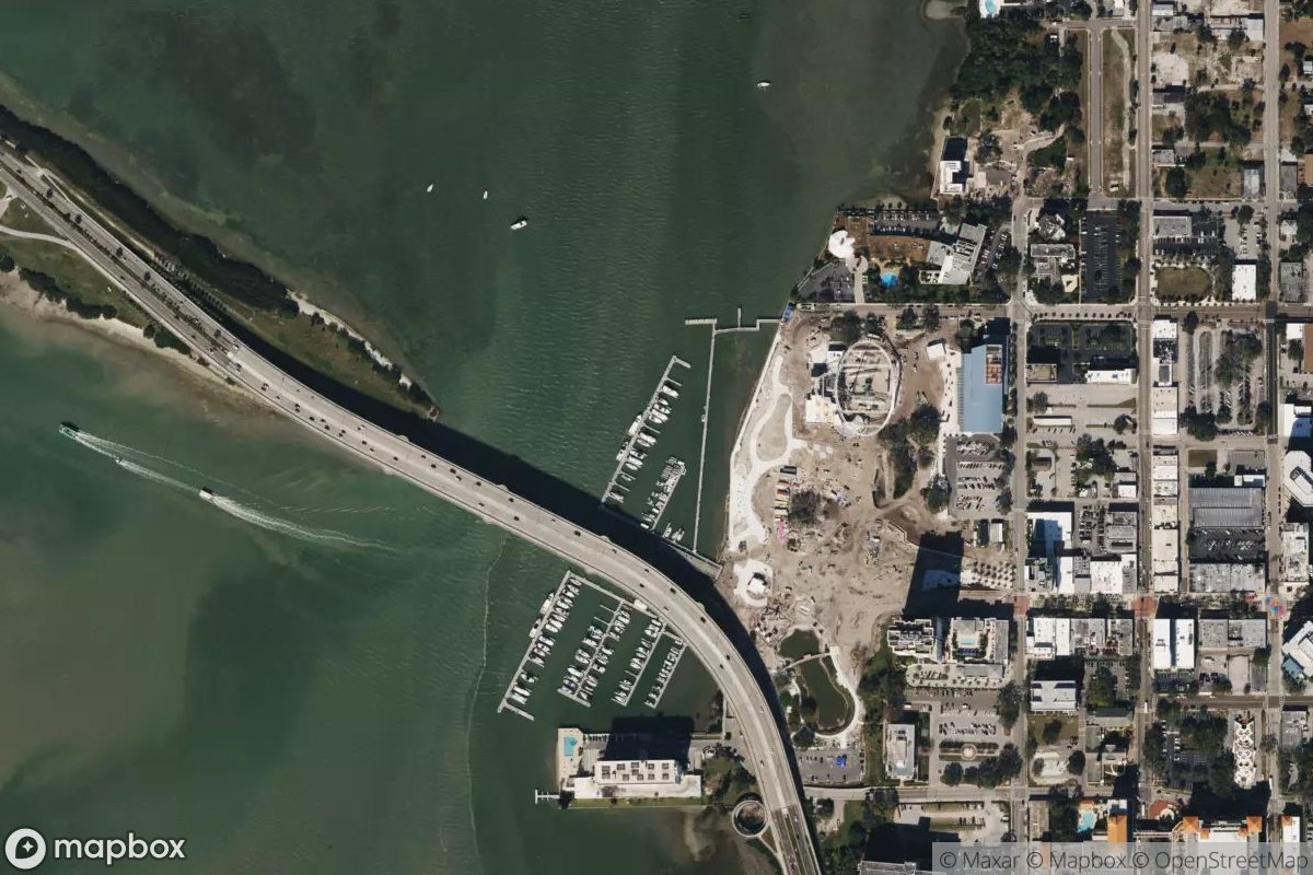 Satellite view of Harbor Marina