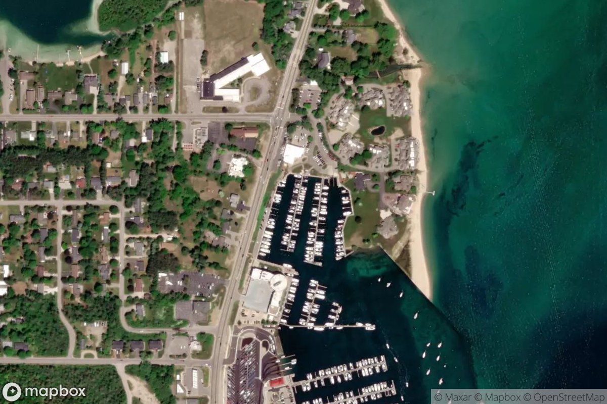 Satellite view of Harbor West Yacht Club