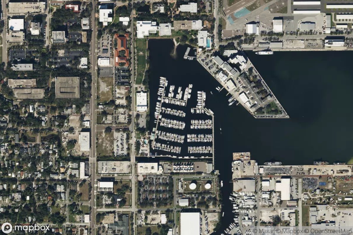 Satellite view of Harborage Marina