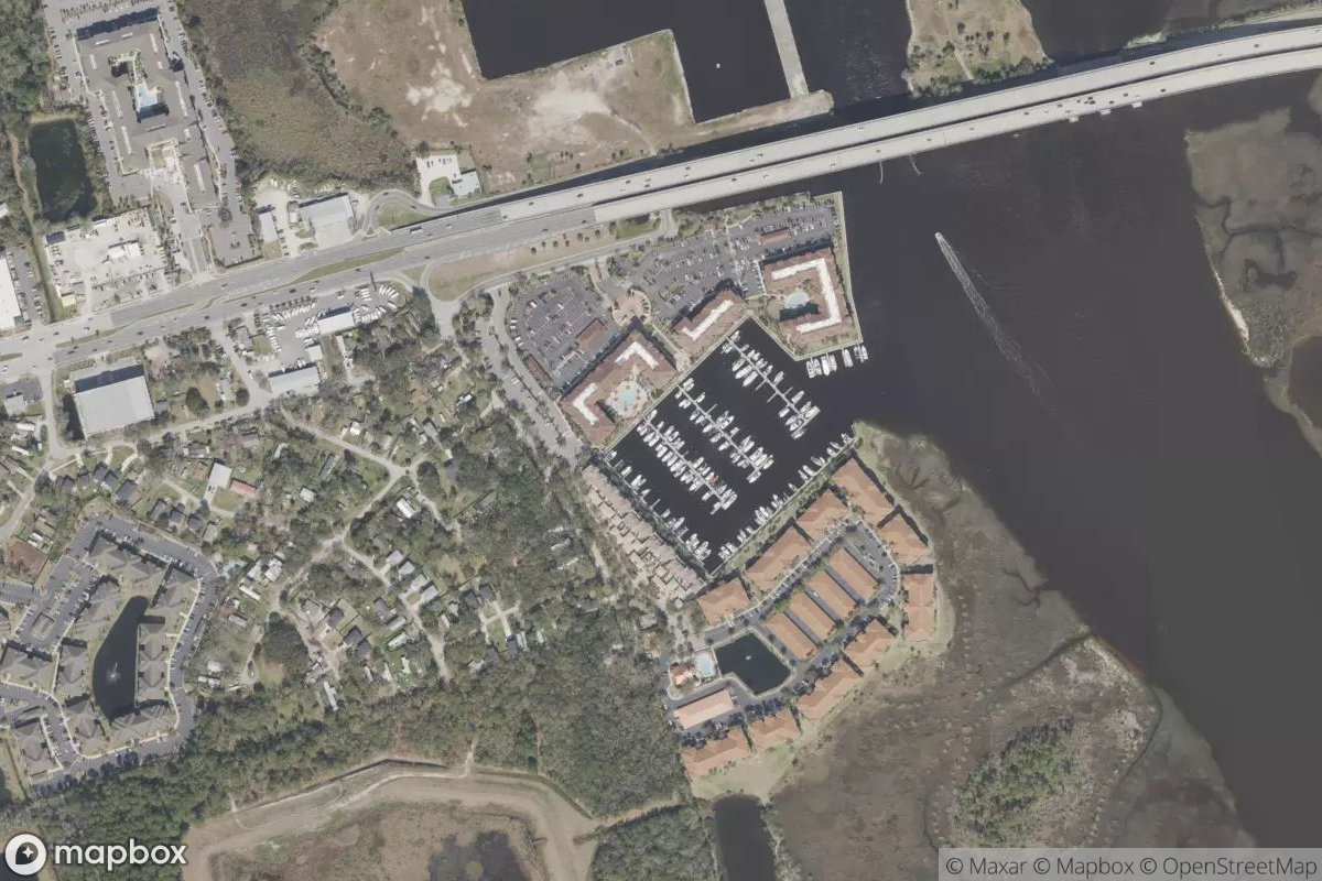 Satellite view of Harbortown Marina
