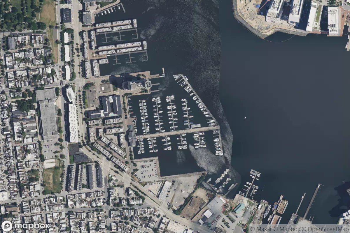Satellite view of Harborview Marina