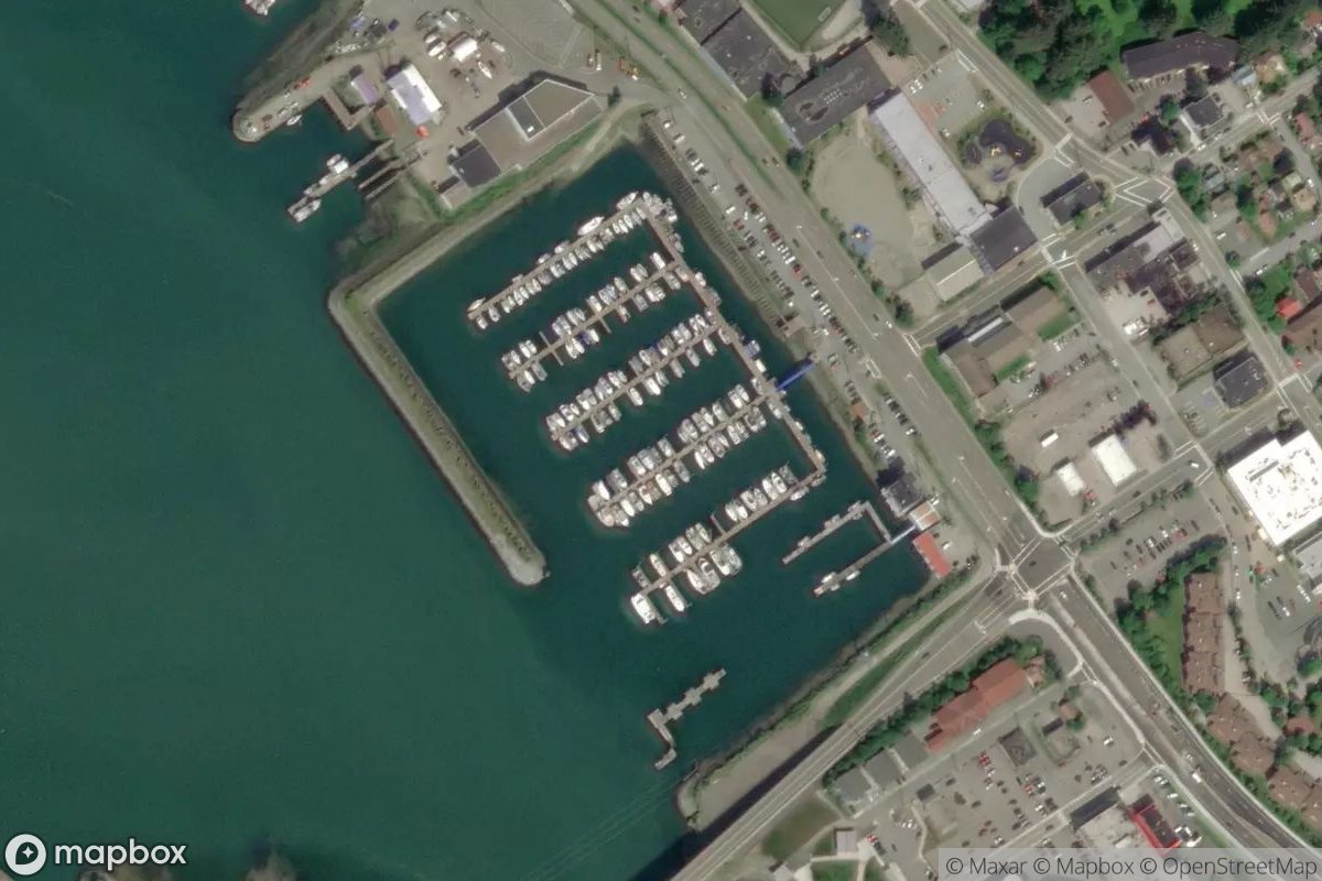 Satellite view of Harris Harbor