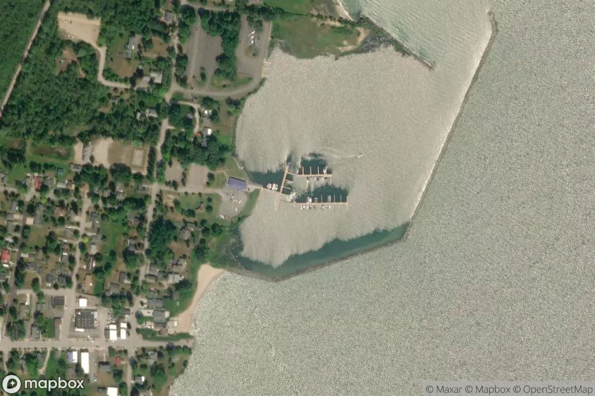 Satellite view of Harrisville Harbor