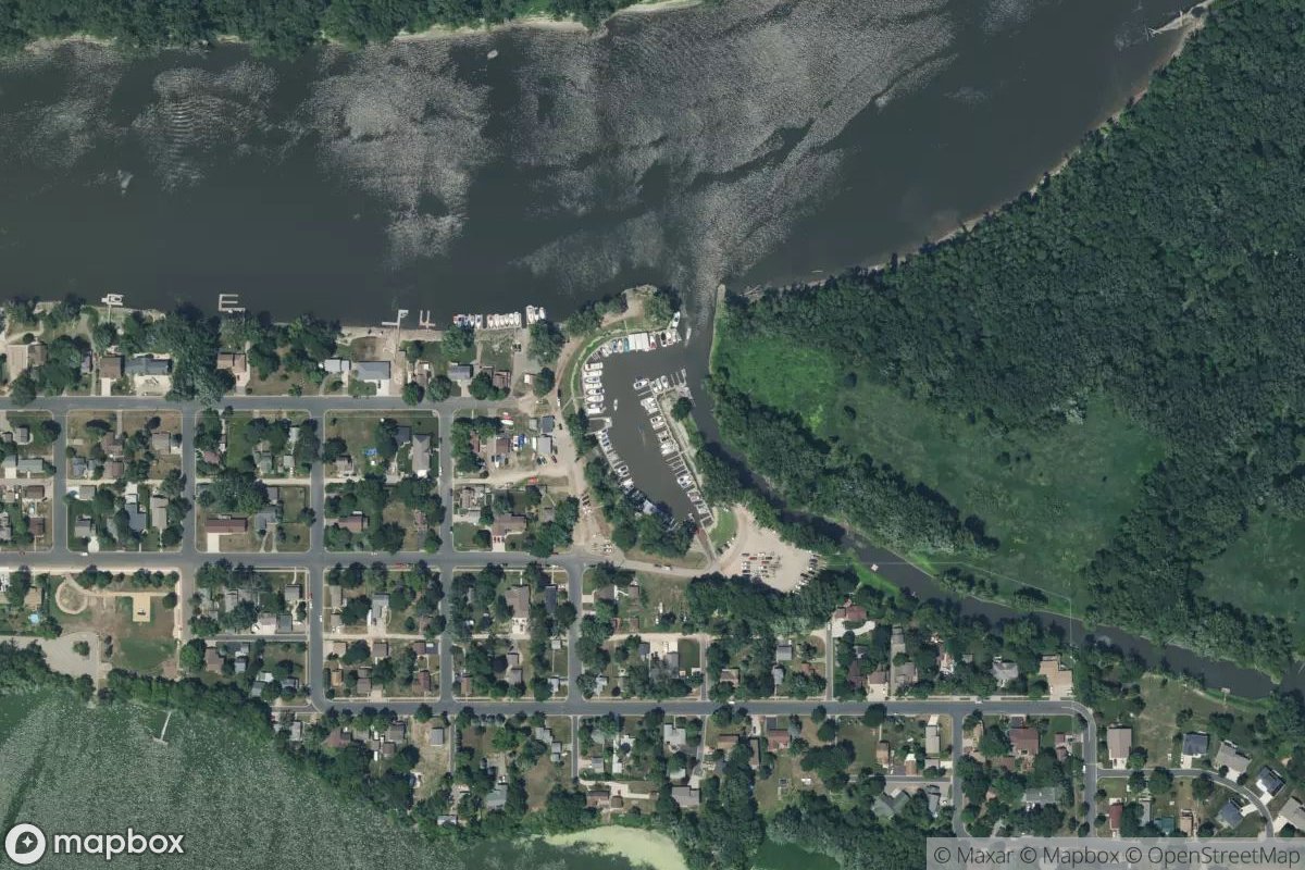 Satellite view of Hastings Marina