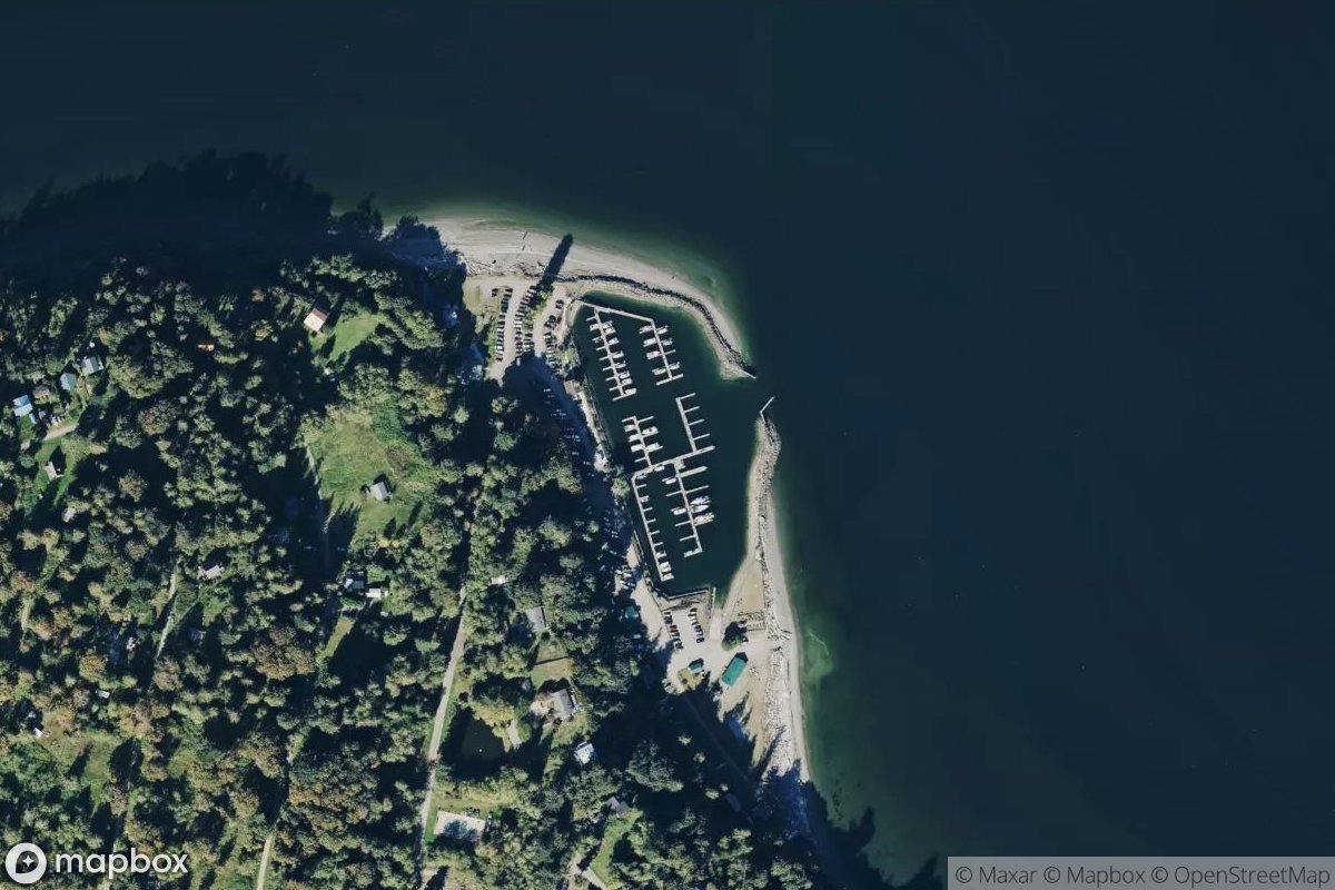 Satellite view of Hat Island Marina