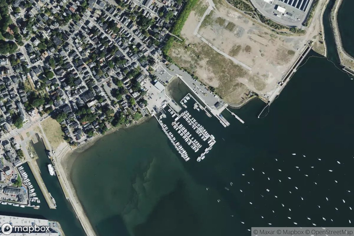 Satellite view of Hawthorne Cove Marina