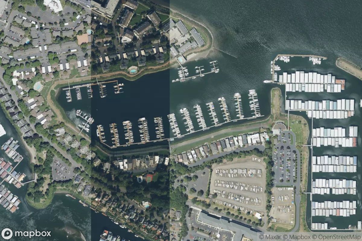 Satellite view of Hayden Bay Marina