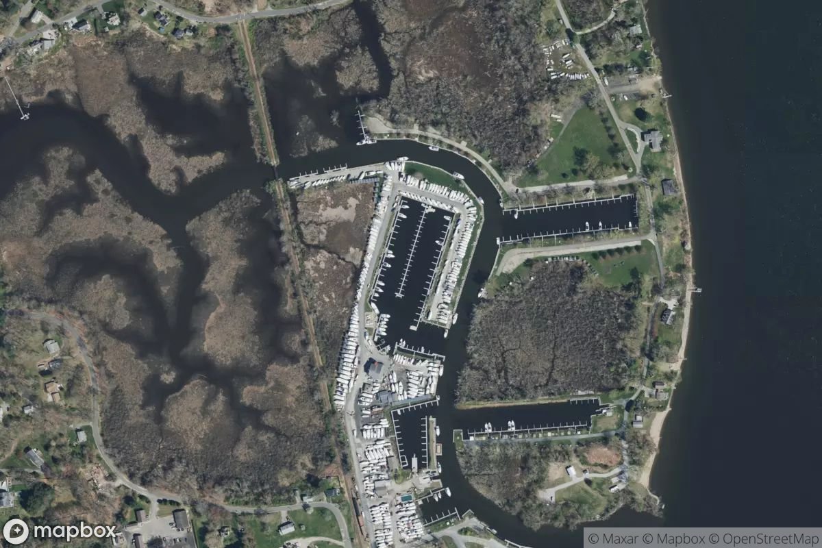 Satellite view of Hays Haven Marina